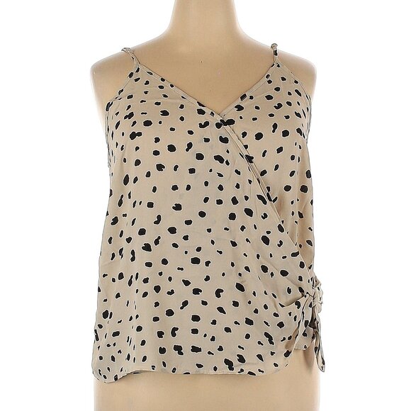 Papermoon Sleeveless Ivory Wrap Blouse Camisole 2X - Picture 1 of 2